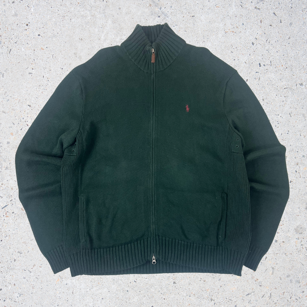 Ralph Lauren Zip Up - Green - L