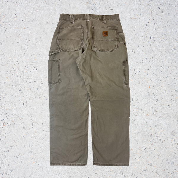 Carhartt Carpenter Trousers - Olive Brown - W32" L30"